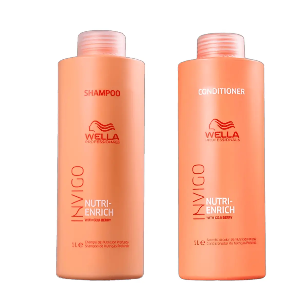 Kit Wella Enrich Invigo - Shampoo 1000ml + Condicionador 1000ml NULO