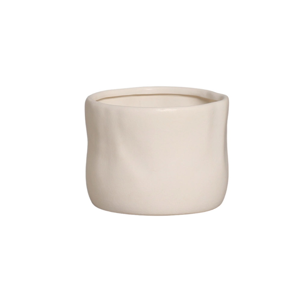 Cachepot Organico Ceramica Verde Estelar 13x18cm 1035 173 Sara