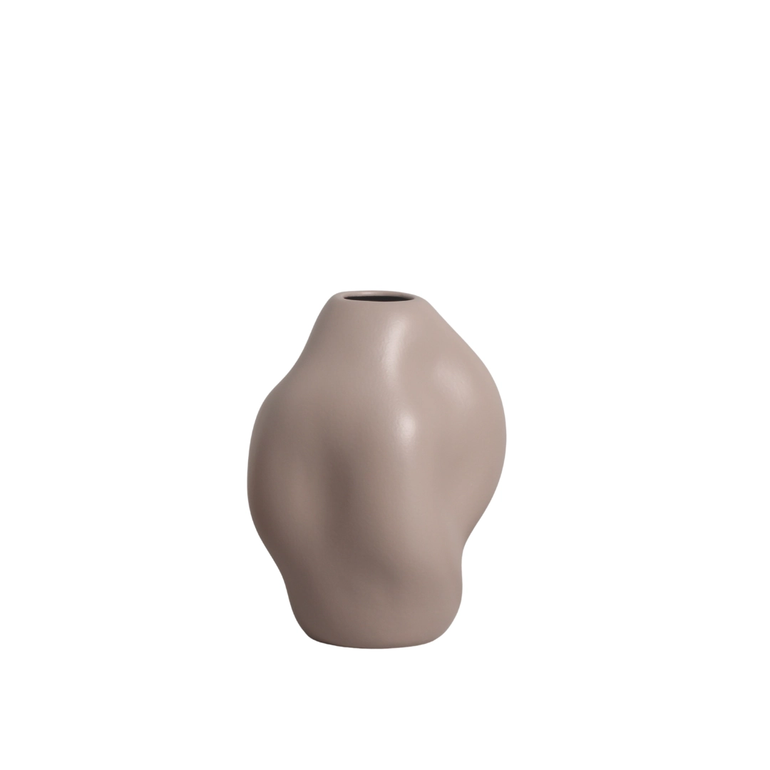 Vaso Moldado Abstrato Ceramica Madagascar 21x23cm 11799 138 Sara