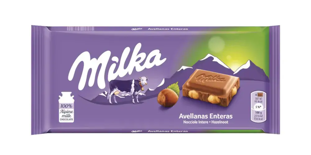 Milka 100g Avellanas Enteras