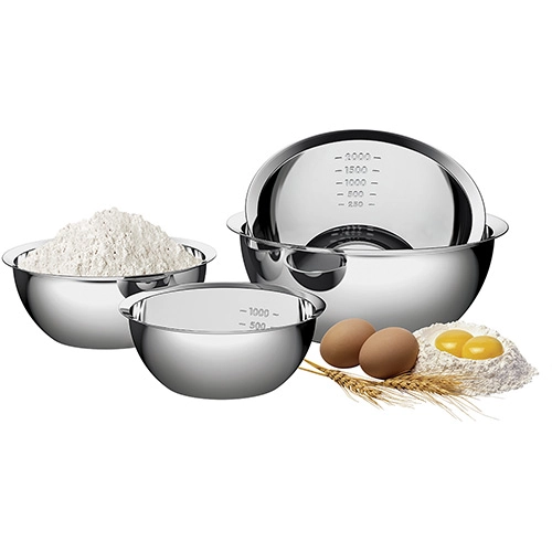 Conjunto De Bowls Graduados Euro Home Inox 4 Peças