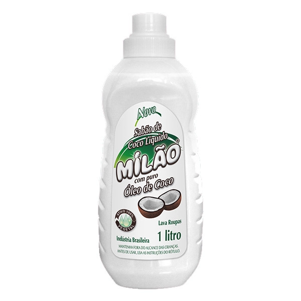 Lava Roupas Líquido Milao 1lt Coco