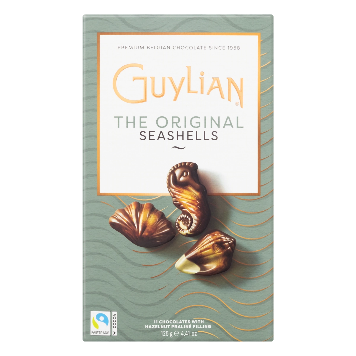 Chocolate Belga Recheio Praliné De Avelã Guylian The Original Caixa 125g 11 Unidades