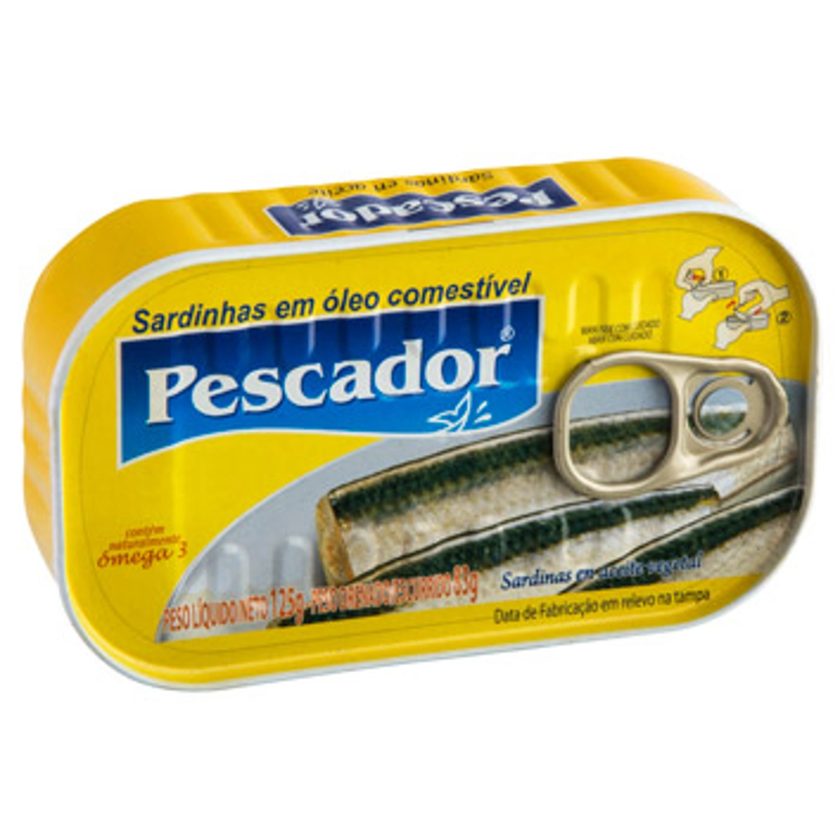 Sardinha Com óleo Pescador Lata 83g