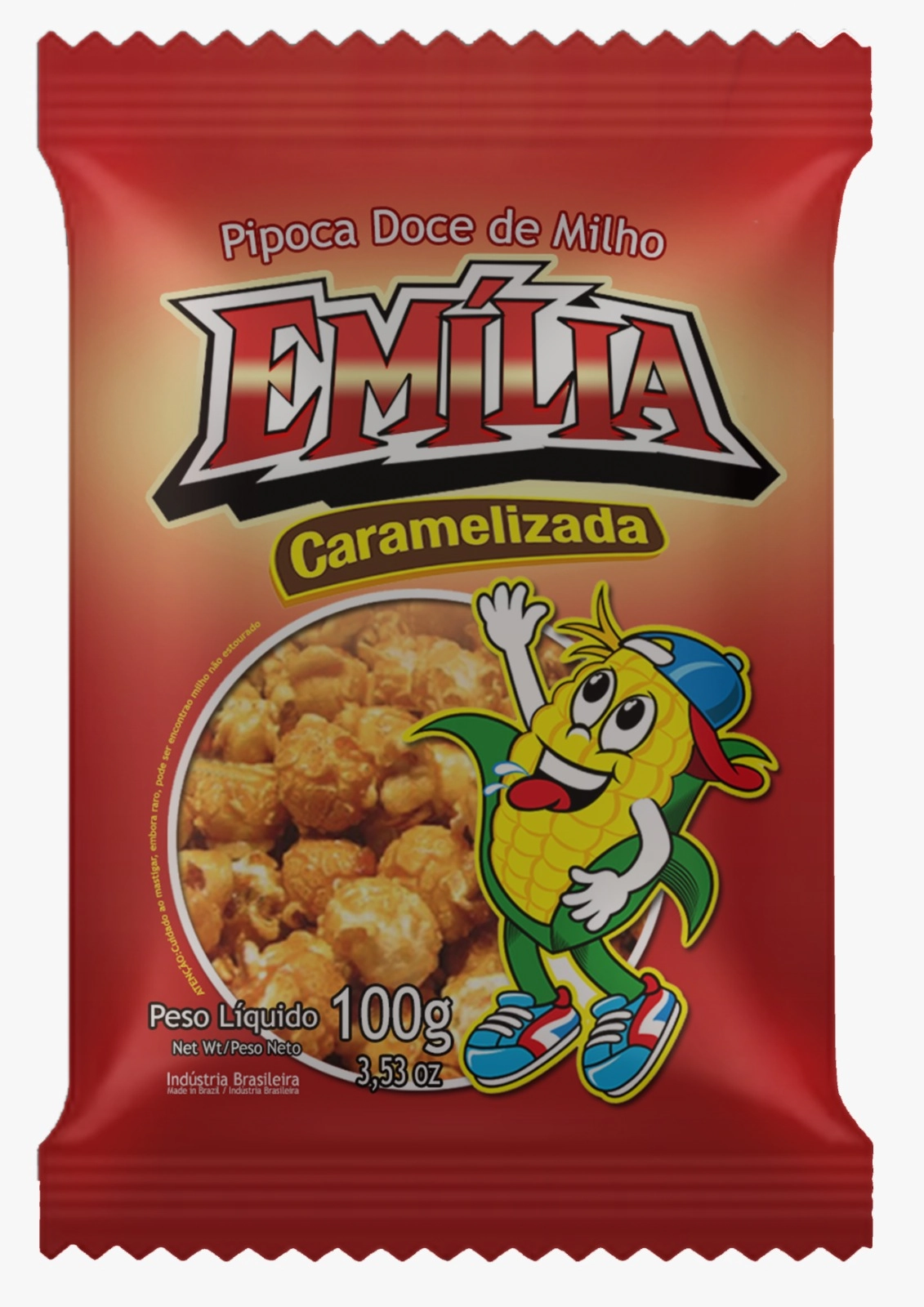 Pipoca Caramelizada 100 Grs. C/ 10 Unid.