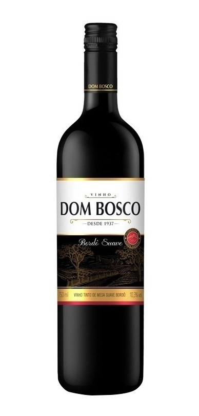 Vinho Brasileiro Tinto Suave Dom Bosco Bordô Serra Gaúcha Garrafa 750ml