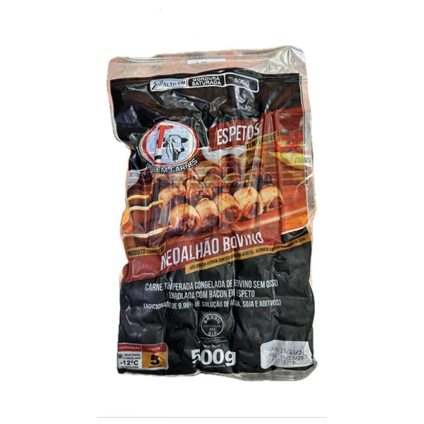 Espetinho Tudo Em Carnes 500g Medalhao Bovino