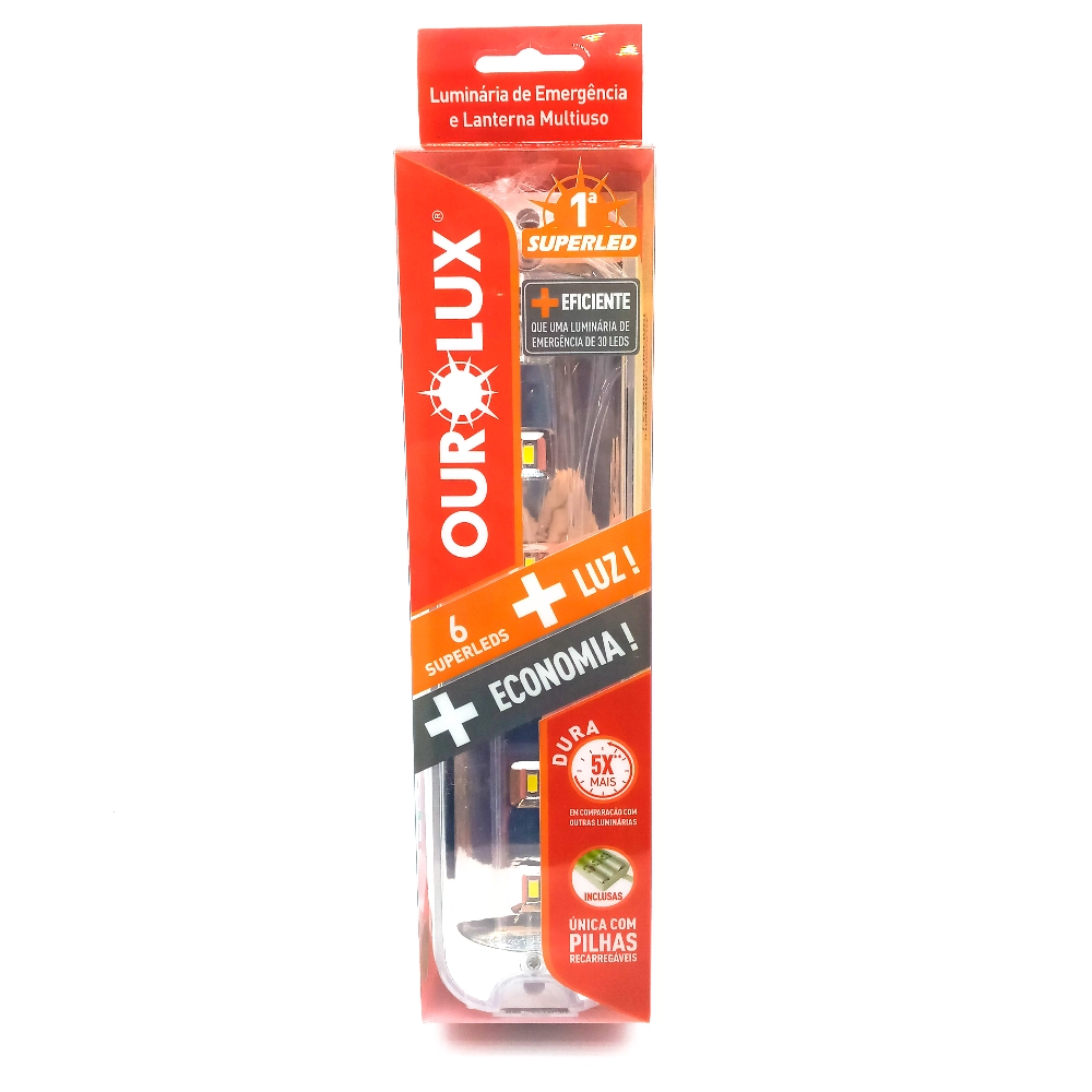 Lampada Ourolux Superled Emergencial