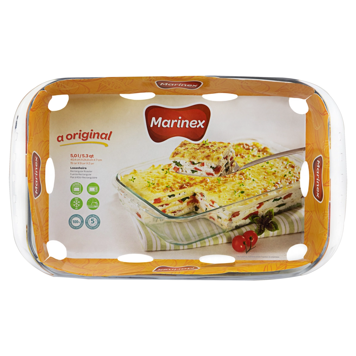Lasanheira Retangular 5,0l Marinex