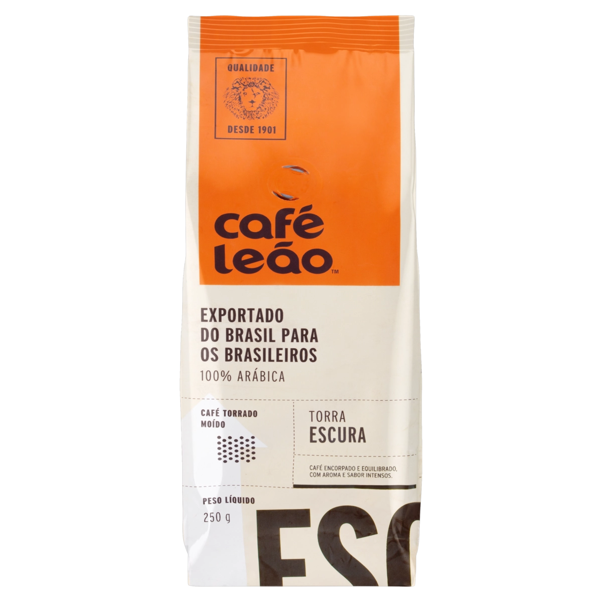 Café Torrado E Moído Intenso Café Leão Pacote 250g