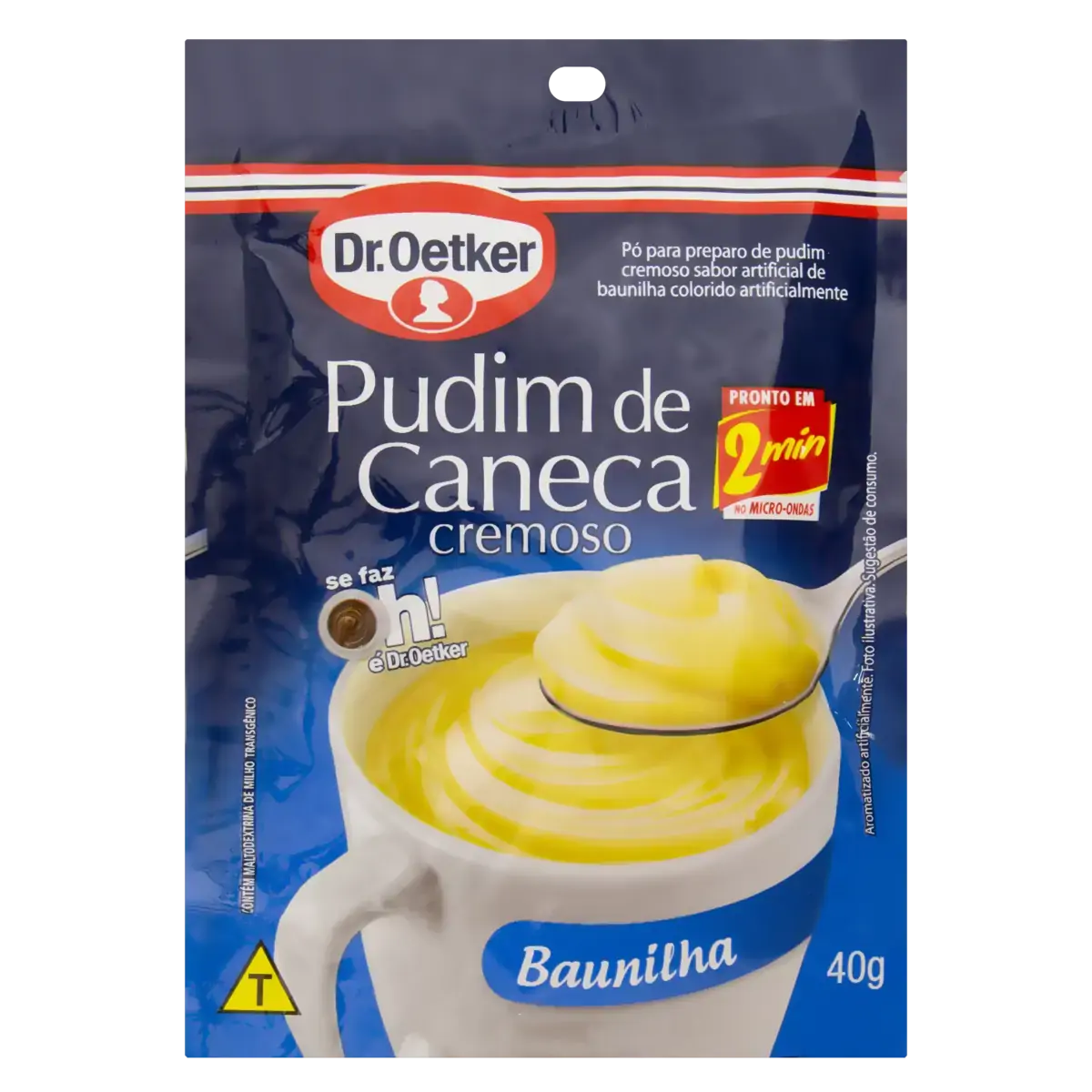 Pó Para Pudim De Caneca Baunilha Dr. Oetker Sachê 40g
