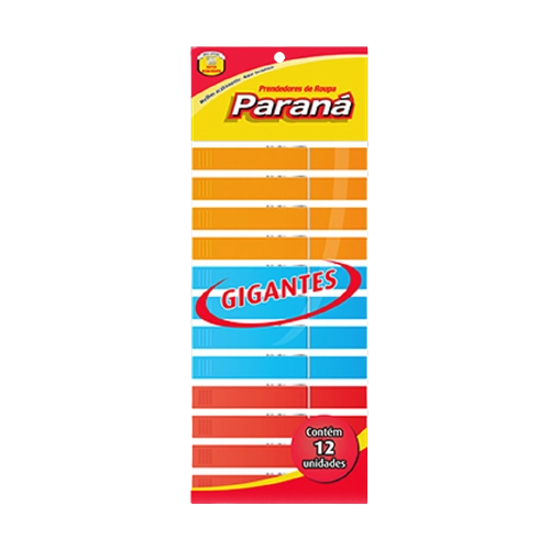 Prendedor Roupa Parana Madeira Gigante C/12