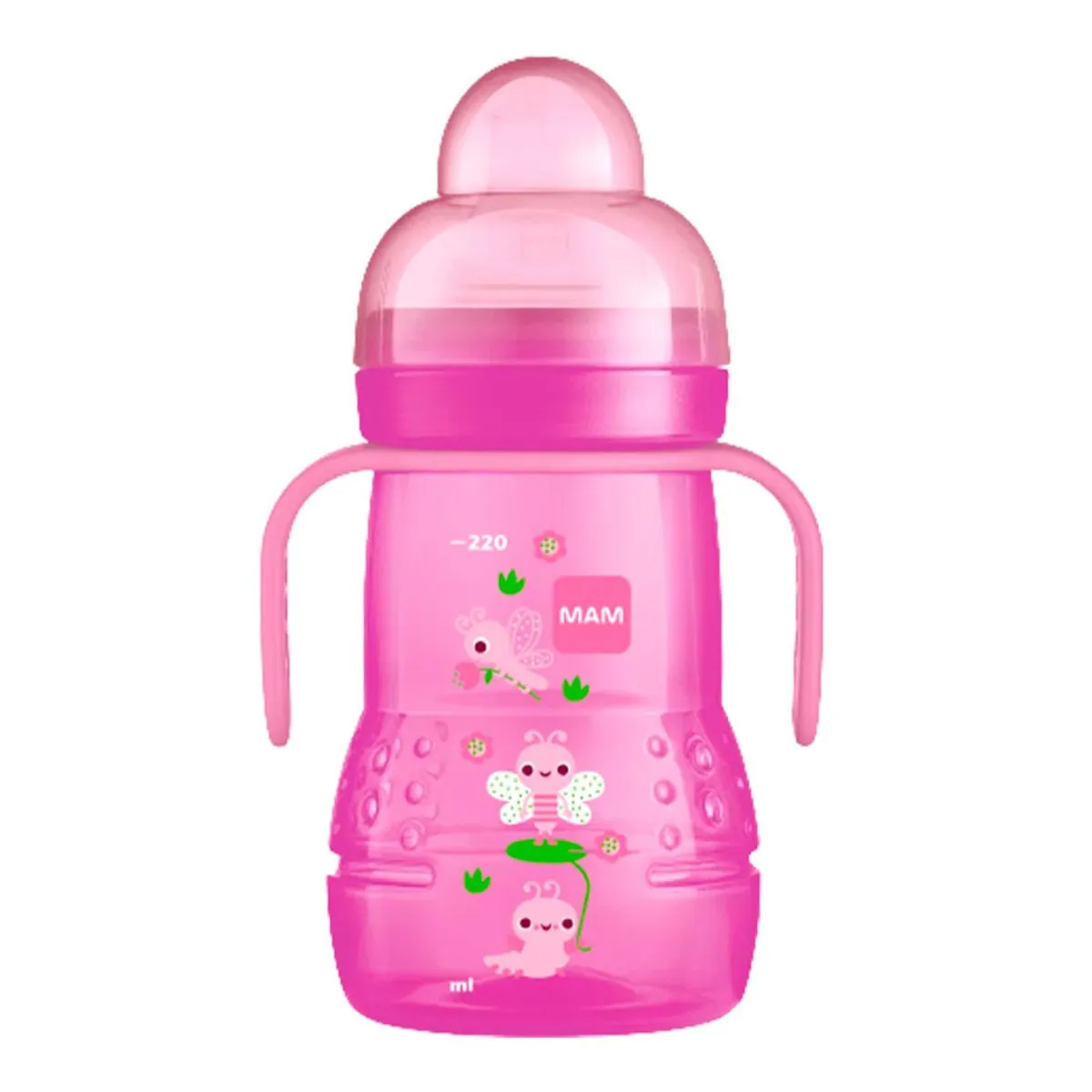Copo Trainer Rosa - 220ml - Borboletas - MAM