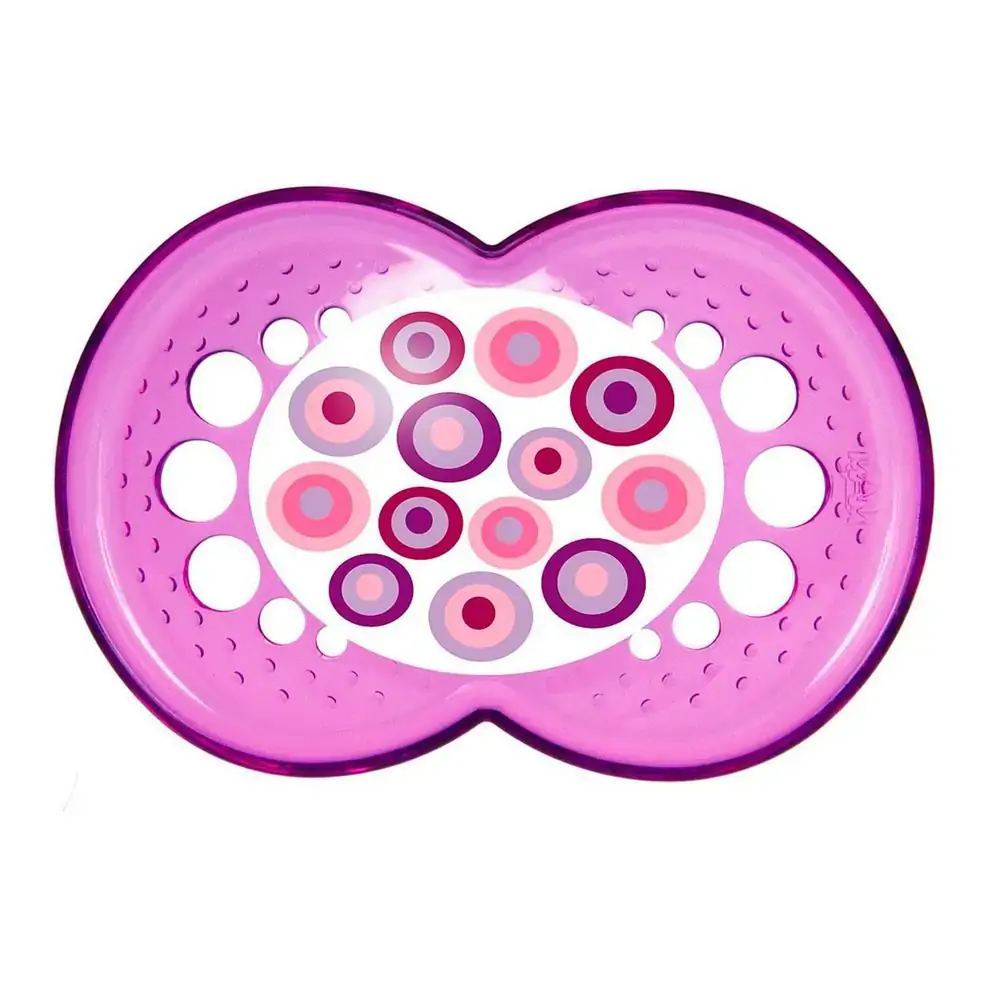 Chupeta Mam Circles Silk Touch Girls 6m Lilás Bolinhas
