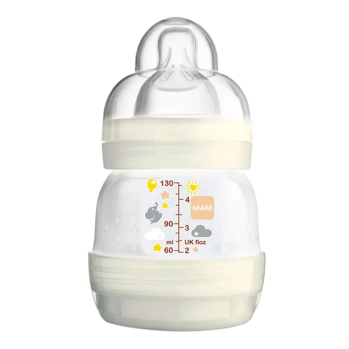 Mamadeira Branca First Bottle 130ml Mam Easy Start
