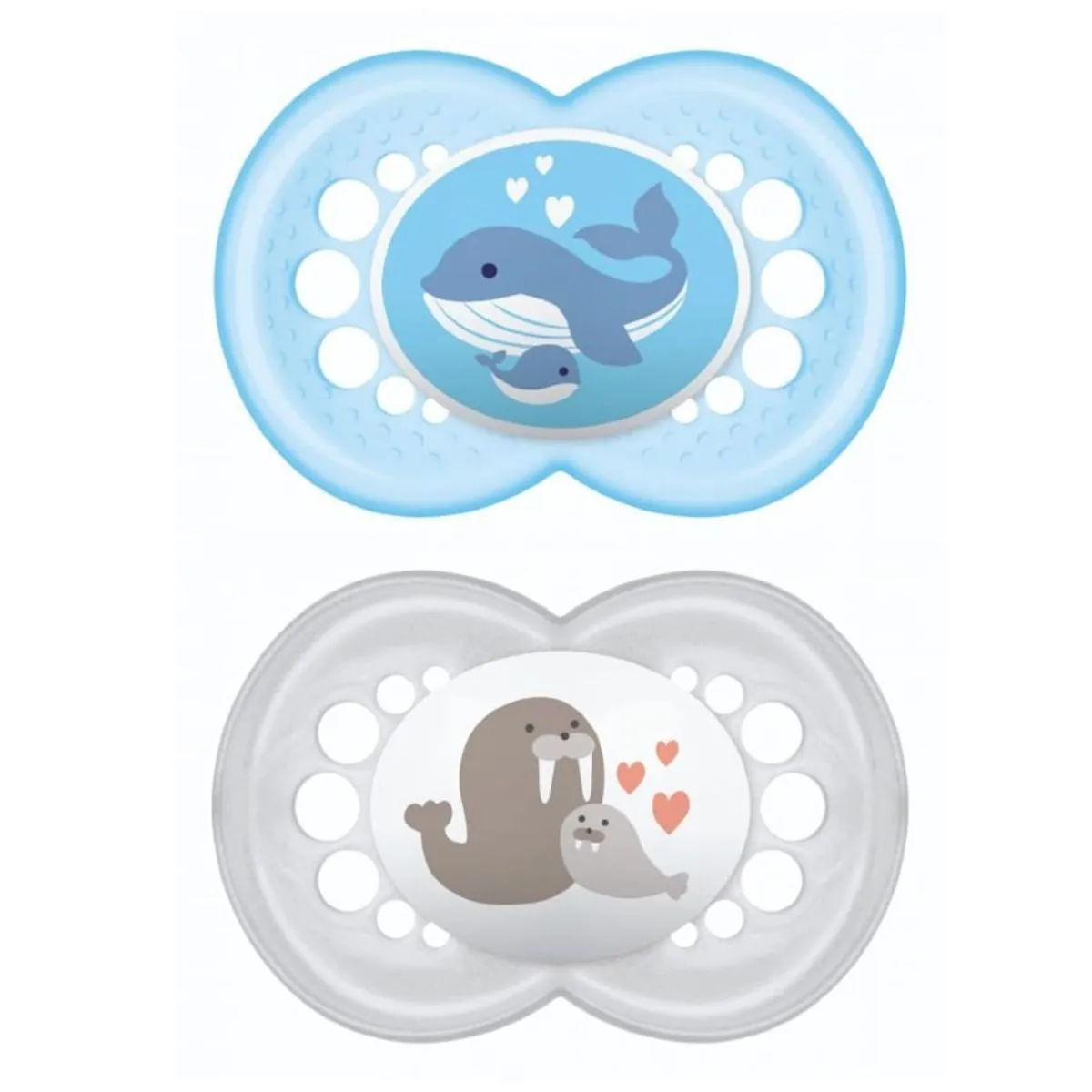 Chupeta de Silicone - Mom & Dad 2 - Boys - 6M - MAM