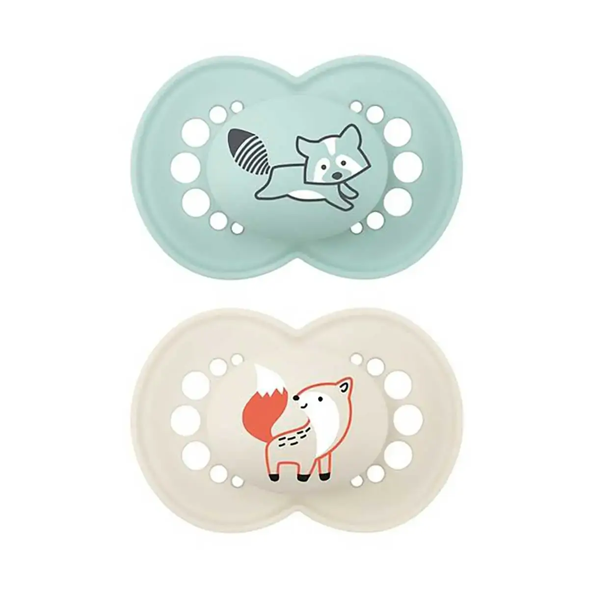 Chupeta Azul E Branca Original Silicone Mam A Partir De 6 Meses 2 Unidades
