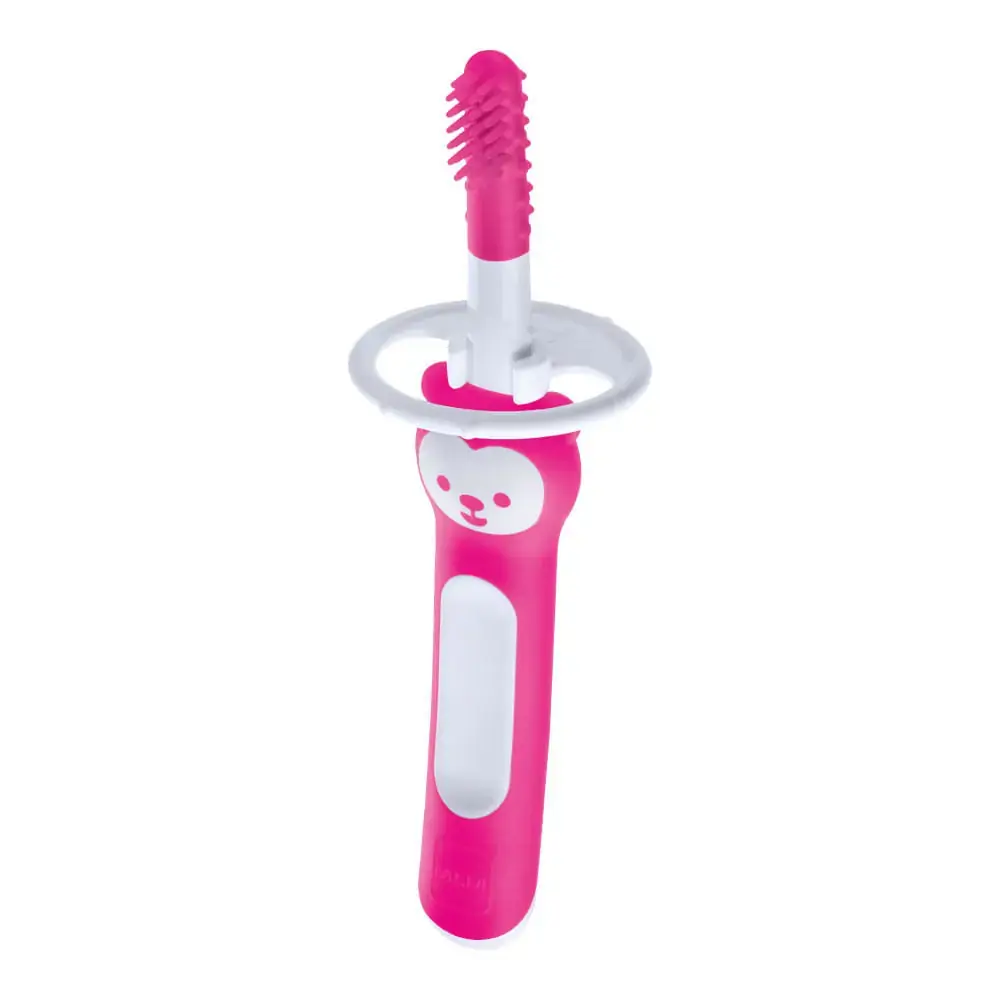 Escova De Dentes Para Bebês Massaging Brush 3M+ Rosa - MAM