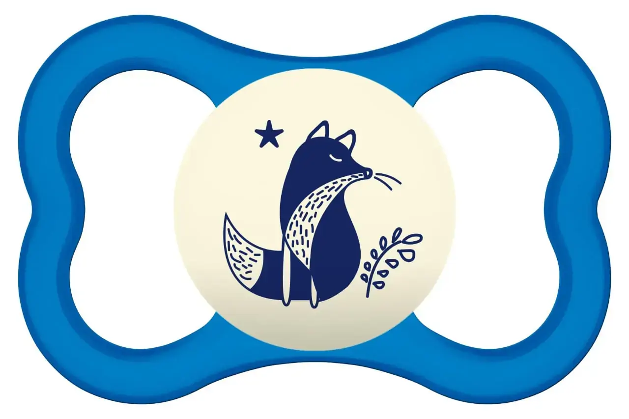 Chupeta Azul Air Night Silicone Mam A Partir De 6 Meses