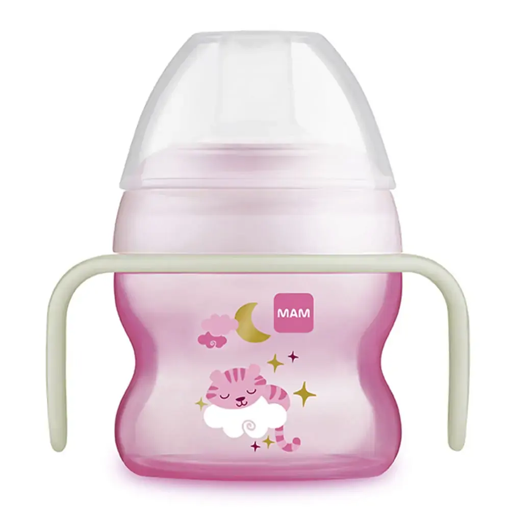 Copo de Treinamento - Starter Night - 150 ML - Rosa - Mam Baby