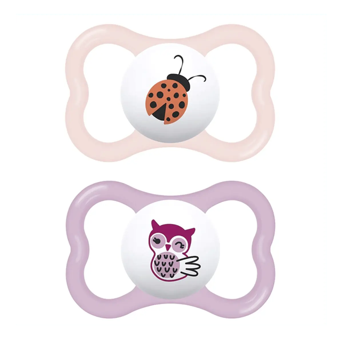 Chupeta Rosa E Roxa Supreme Silicone Mam A Partir De 6 Meses 2 Unidades