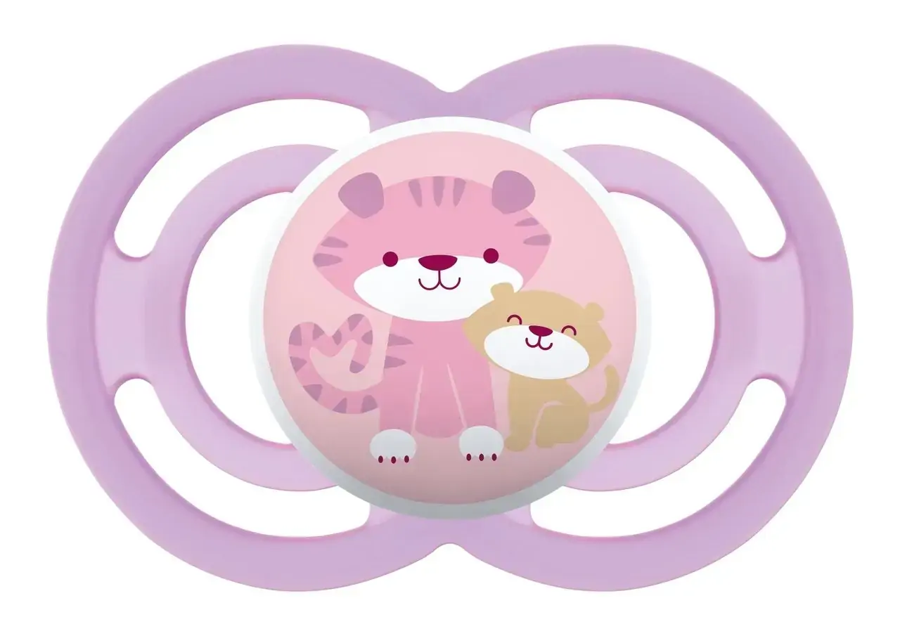 Chupeta Rosa E Roxa Perfect Silicone Mam A Partir De 16 Meses 2 Unidades
