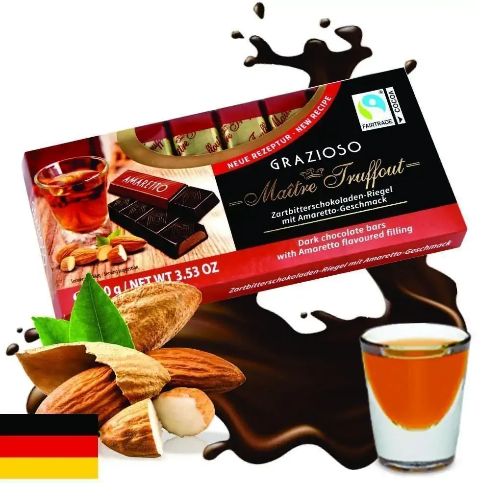 Tablete Choc. Amargo Amaretto 100grs