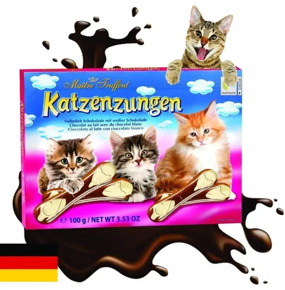 Chocolate Mait Truffout Lingua Gato Bco 100gr