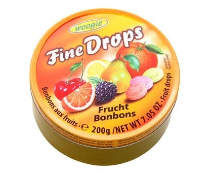 Woogie Fine Drops Fruit Mix Candies 200g