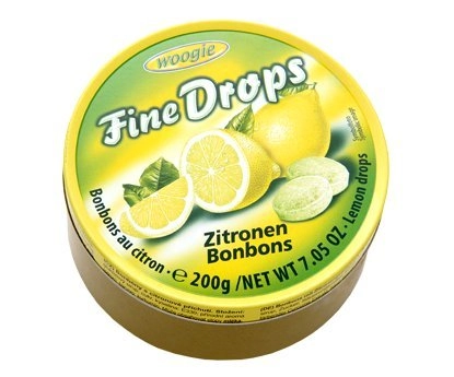 Woogie Fine Drops Lemon Candies 200g