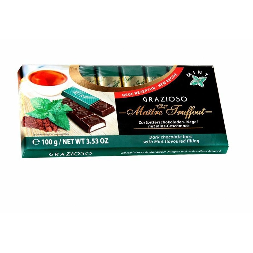 Fingers De Chocolate E Menta Maitre 100gr