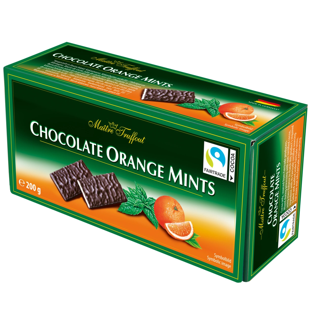 Choc Maitre Truffout Laranja E Menta 200g