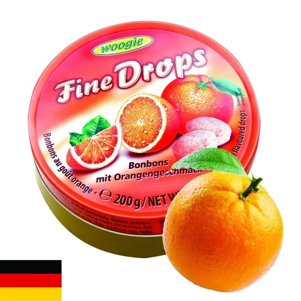 Lata De Balas Sabor Laranja