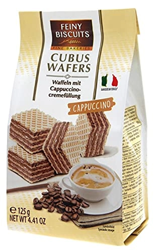Bolacha Wafer Com Recheio De Cappuccino 125g