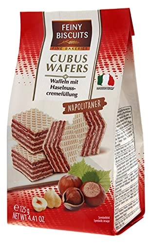 Bisc Wafers C/rech De Avela Napo Feiny Biscuit 125g
