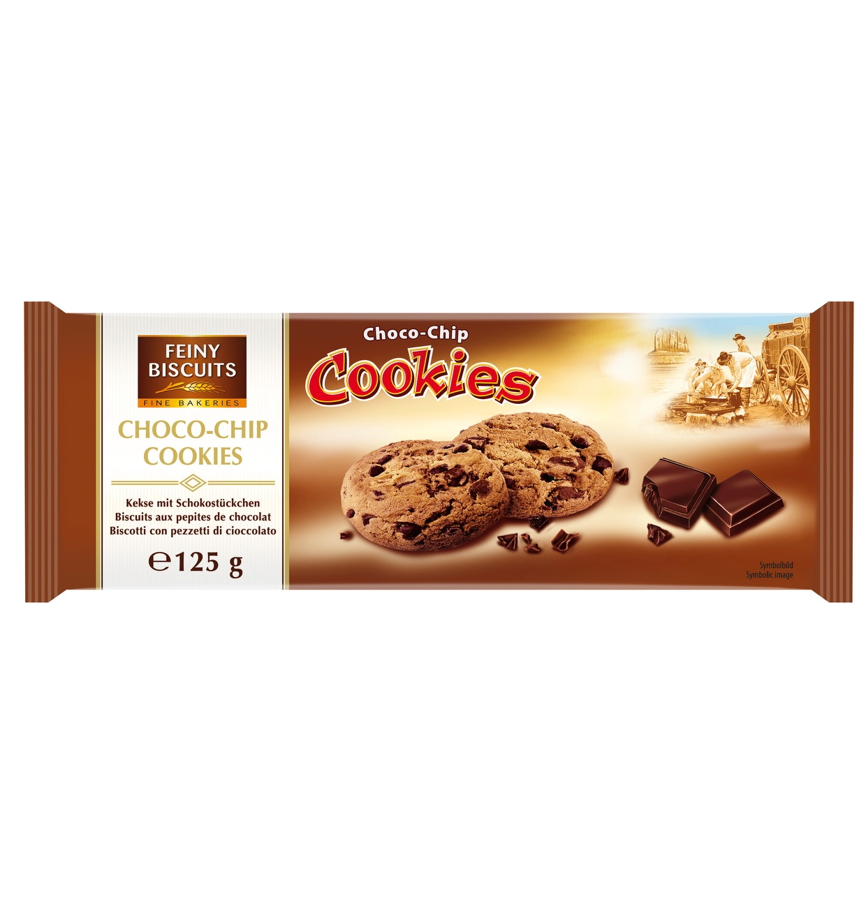 Bisc Cookie Cookie Choco Chips Feiny Biscuit 125g