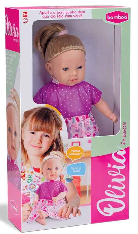 Boneca Olivia Frases 687 Bambola