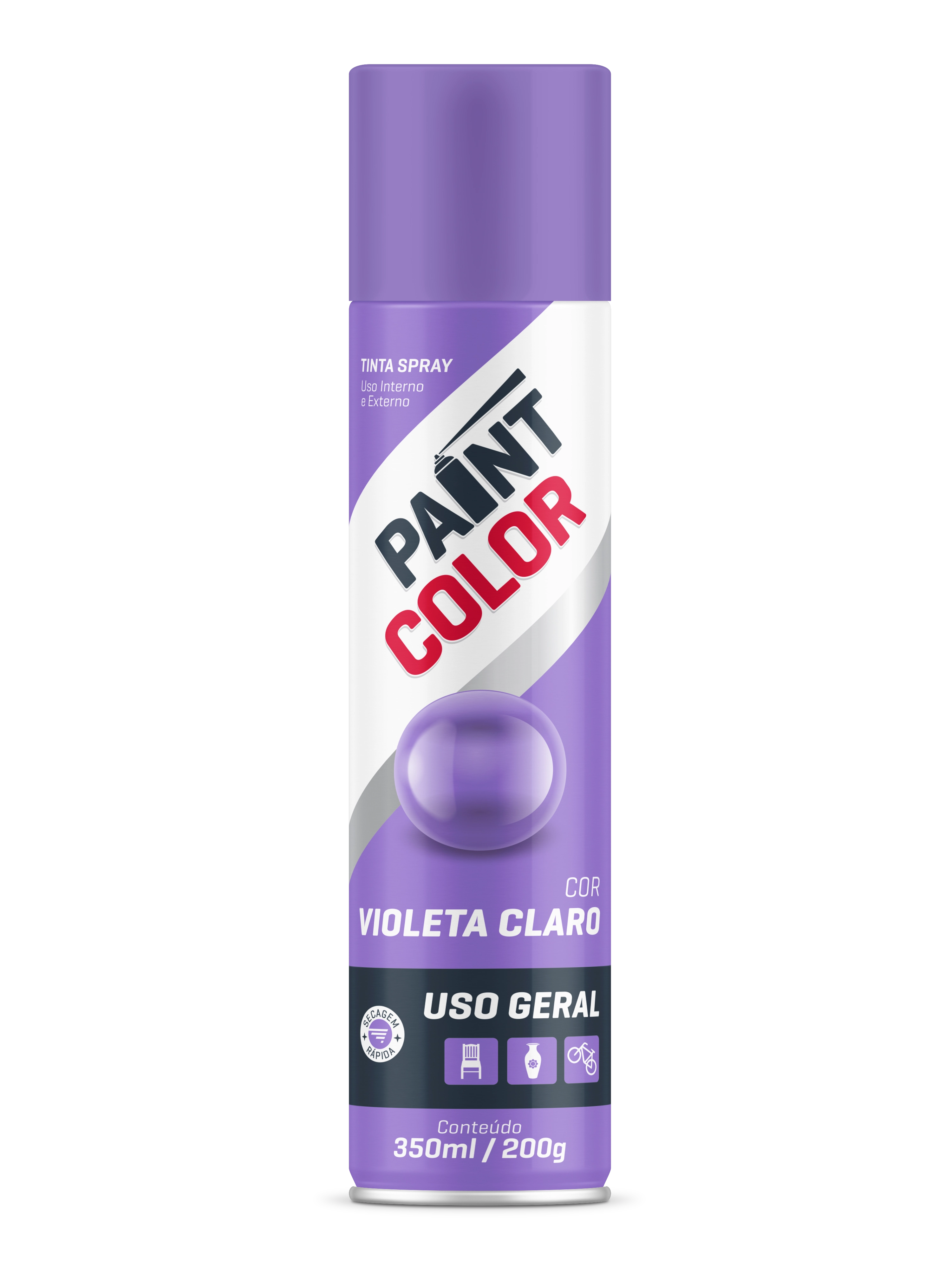 Tinta Paintcolor 350ml Violeta Claro 5510038 Baston