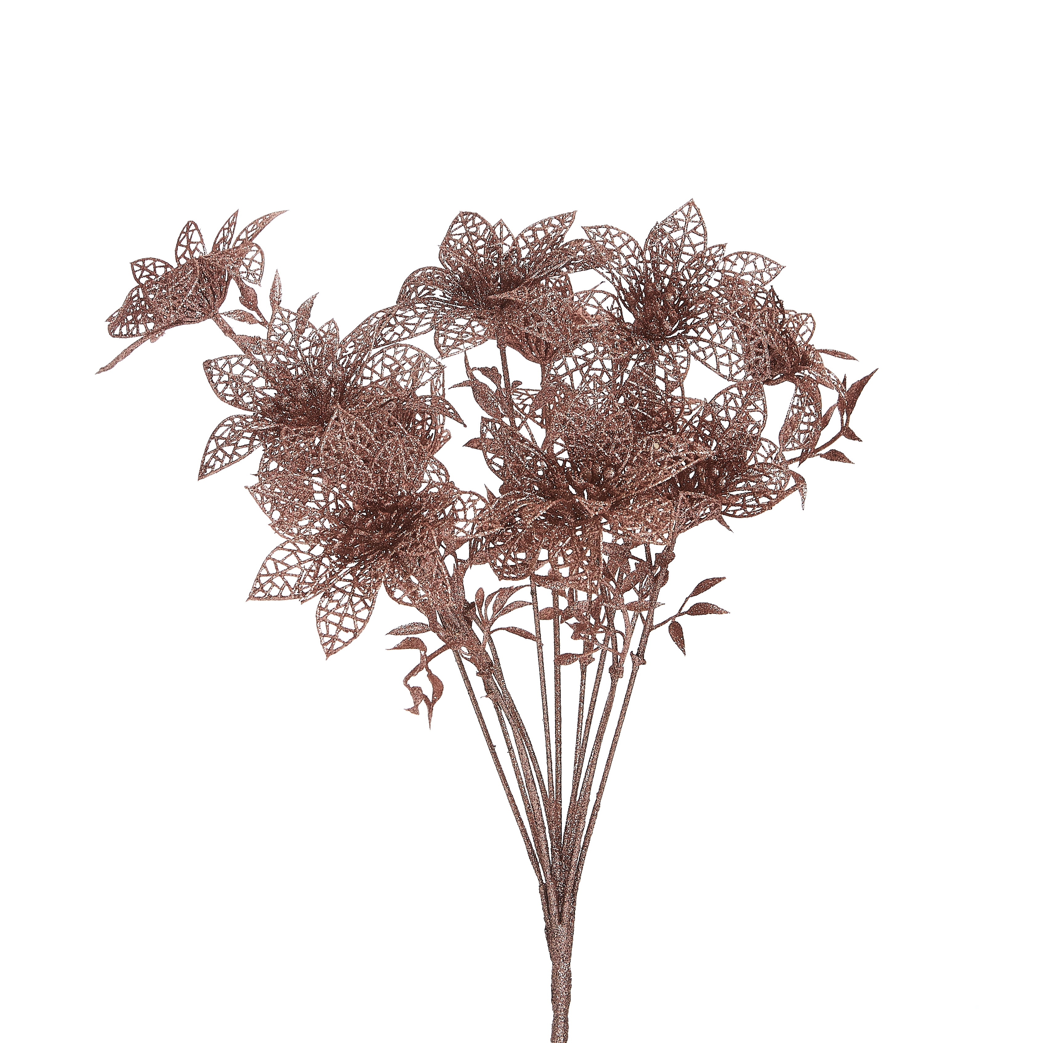 Buque Natal Flores Glitter/bf7362rs/bela Flor