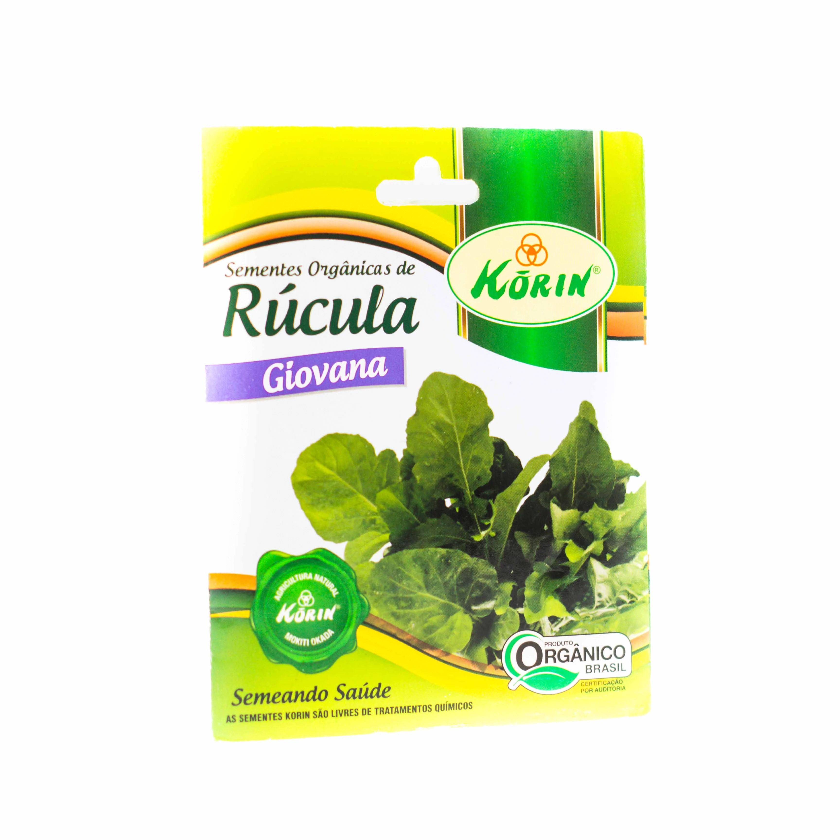 Sementes De Rúcula Giovana Orgânicas Korin Envelope 0,1g