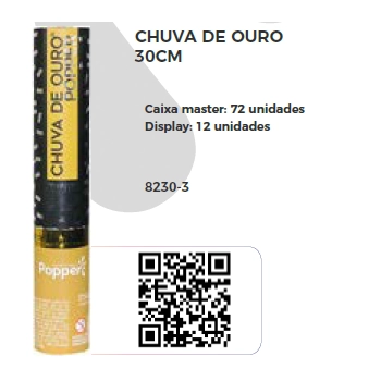 Lanca Confete Chuva Ouro Ref.8230 3 Klf