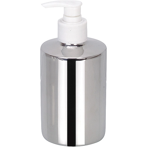 Porta Sabonete Líquido Class Home Prata E Branco