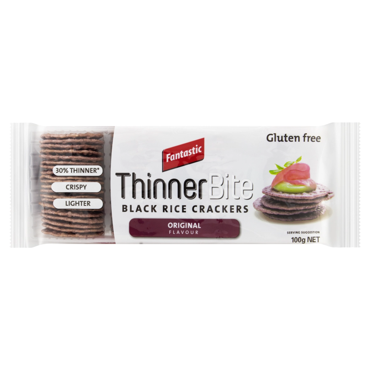 Biscoito De Arroz Negro Fantastic Pacote 100g