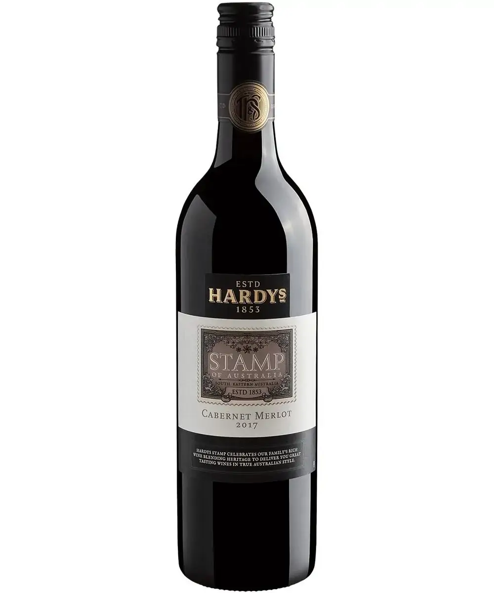Vinho Australiano Tinto Meio Seco Hardys Stamp Of Australia Cabernet Merlot South Australia Garrafa
