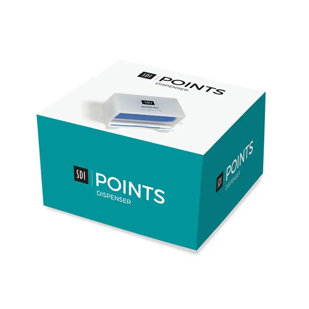 Pincel Microaplicador Points Medio Azul Claro com 400 unidades + Dispenser - Sdi