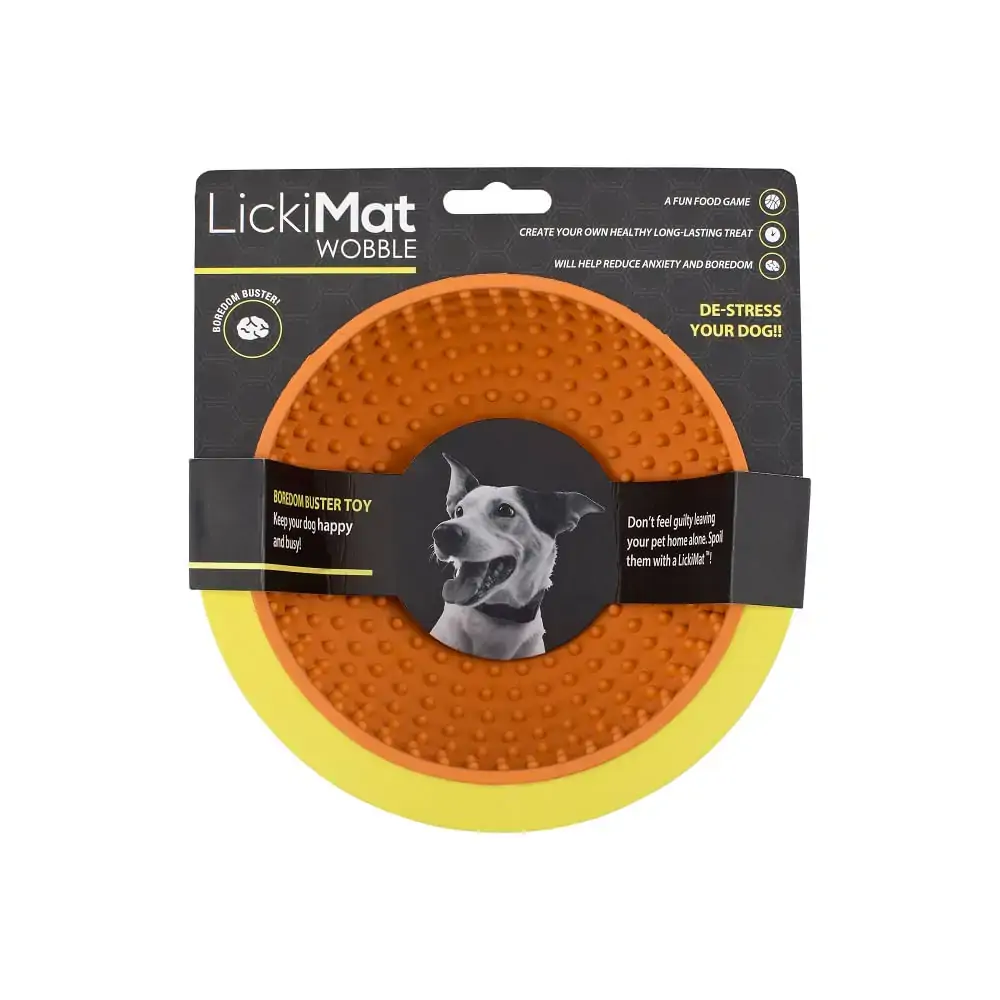 Brinquedo Wobble Laranja Lickimat