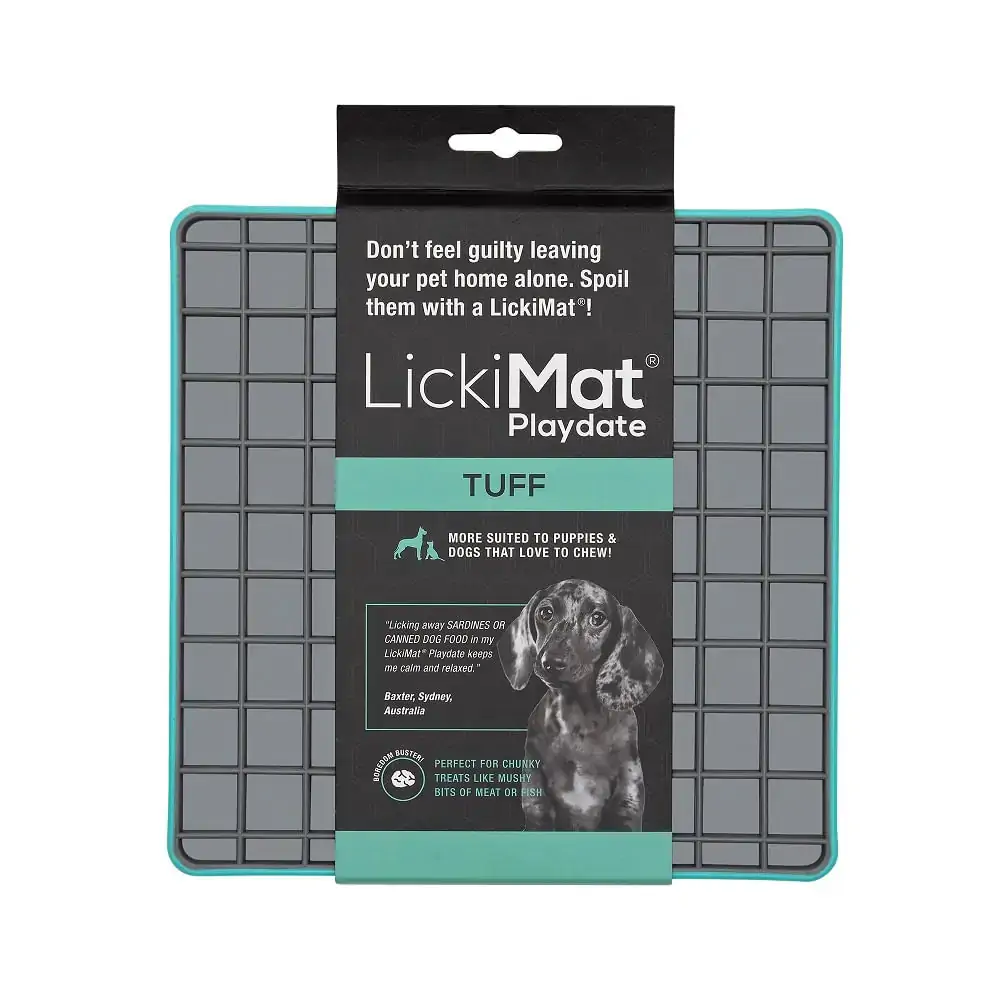 Alimentador Antiestresse Tuff Playdate Verde 20x20cm Lickimat