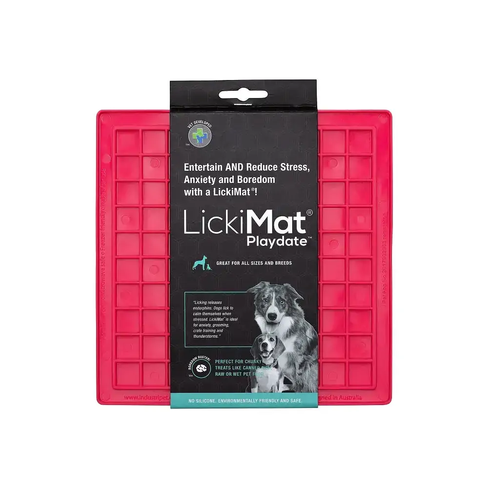 Alimentador Anti Stress Playdate Rosa Lickimat