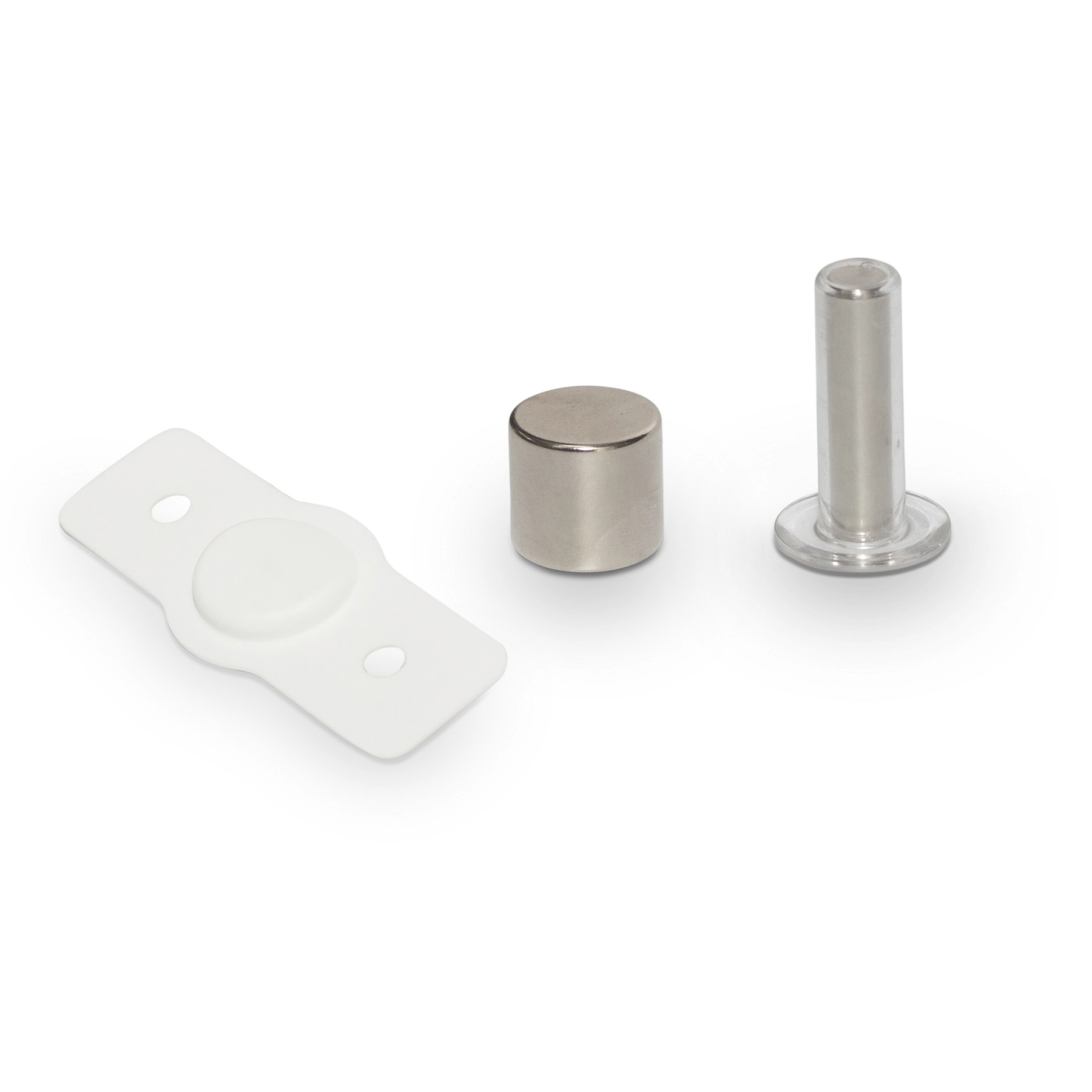 Prendedor para Porta Magnético Parafusar Aço Inox Prata 1 peça