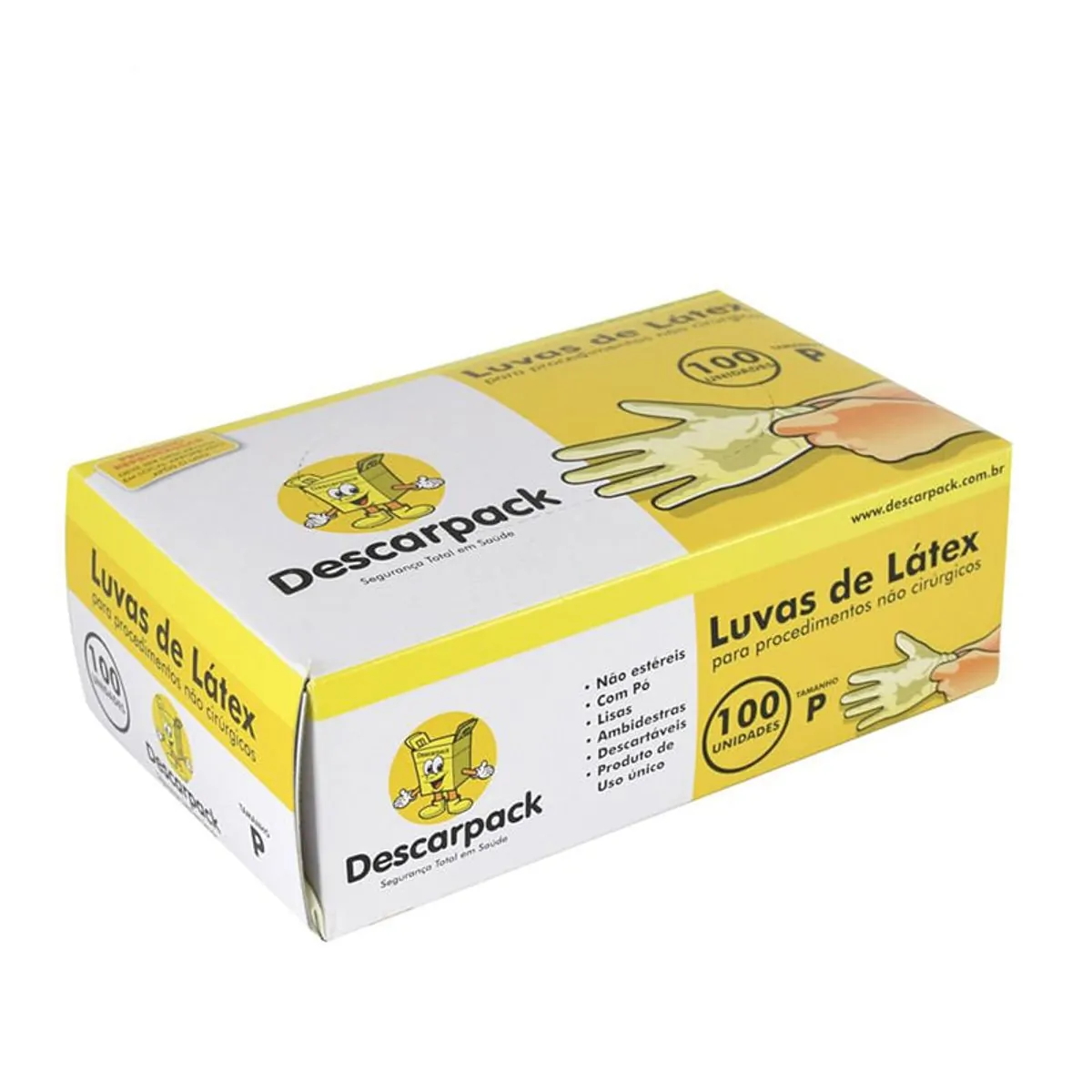 Luva de Procedimento P Descarpack Caixa com 100 Unidades